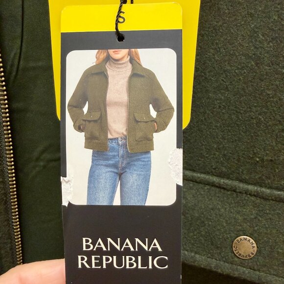 Banana Republic Women's Jacket Size S Dark Green Soft Brushed Fabric Casual NEW - Picture 5 of 16